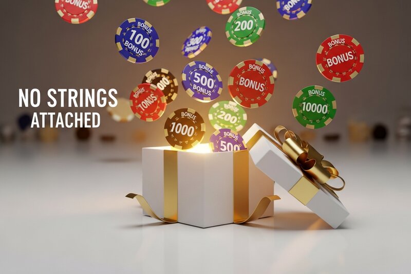 No wagering casino bonuses - keep every penny you win